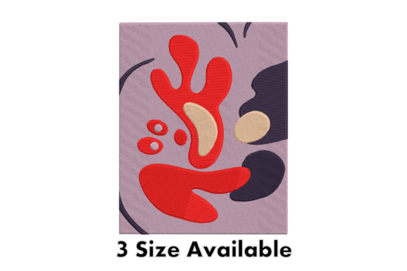 Abstract Colorful Embroidery Design