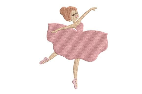 Ballet Dancer Embroidery Design