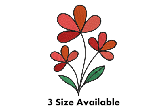 Bright Floral Embroidery Design File