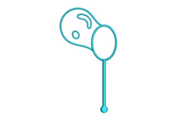 Bubble Wand Embroidery Design