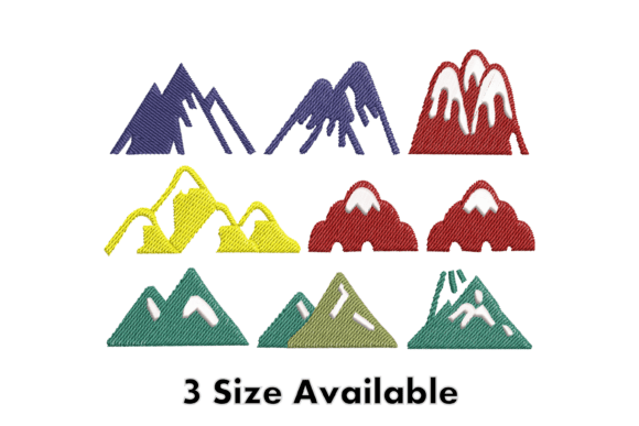Colorful Mountain Embroidery Set