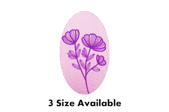 Elegant Floral Lace Embroidery Design