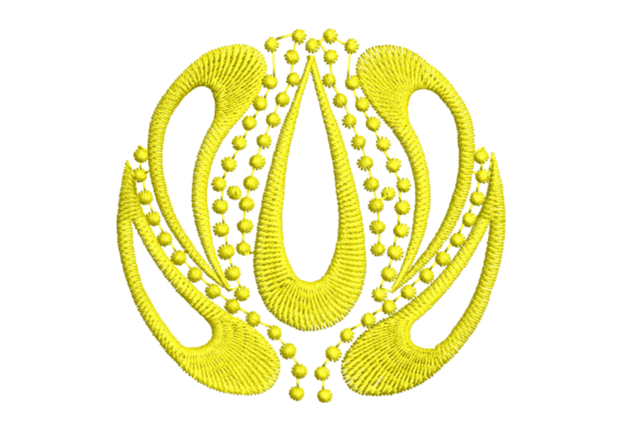 Elegant Floral Motif Embroidery Design
