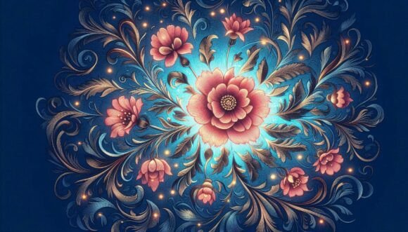 Energetic Flower Embroidery