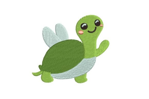 Fairy Turtle Embroidery Design