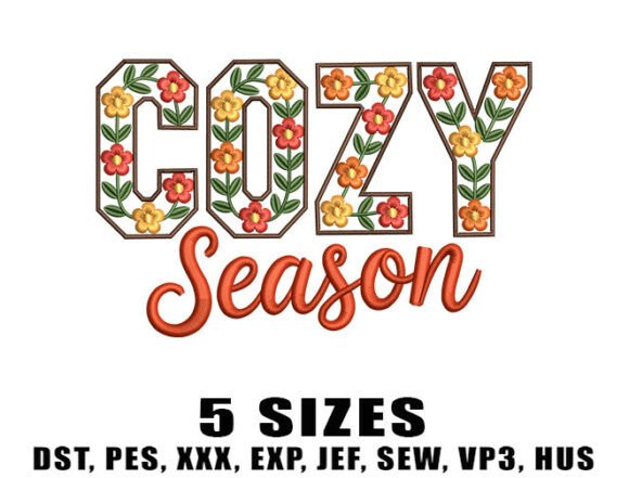 Floral Fall Season Embroidery Designs