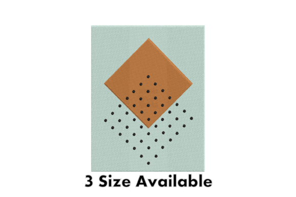 Geometric Abstract Embroidery Design