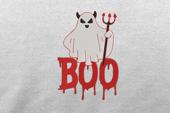 Halloween Boo Jee Ghos Embroidery Design