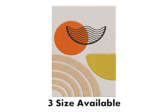 Modern Abstract Lines Embroidery File
