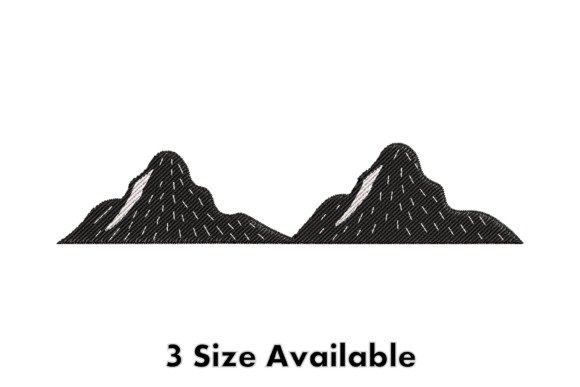 Mountain Landscape Embroidery File