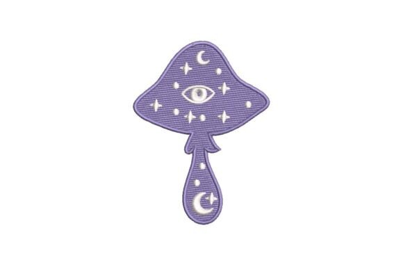 Mystic Mushroom Embroidery Design
