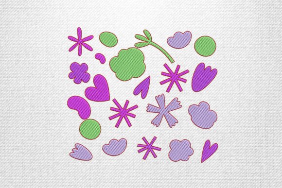 Playful Floral Doodle Embroidery