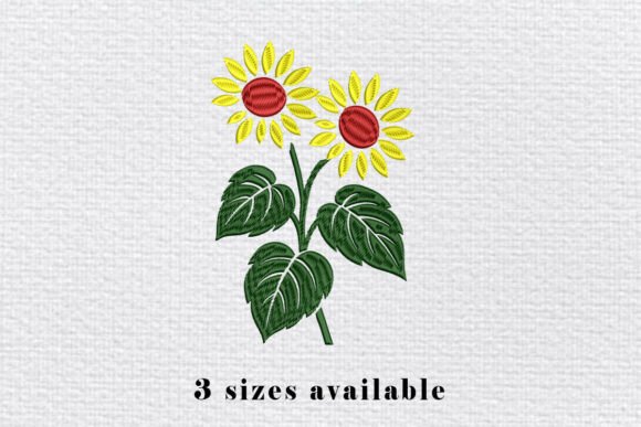 Sunflower Embroidery Design File